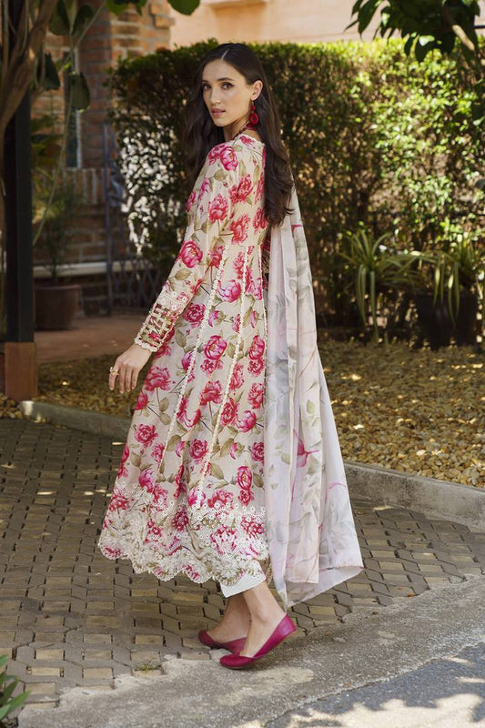 03-Piece Printed Lawn Suit - Ready To Wear