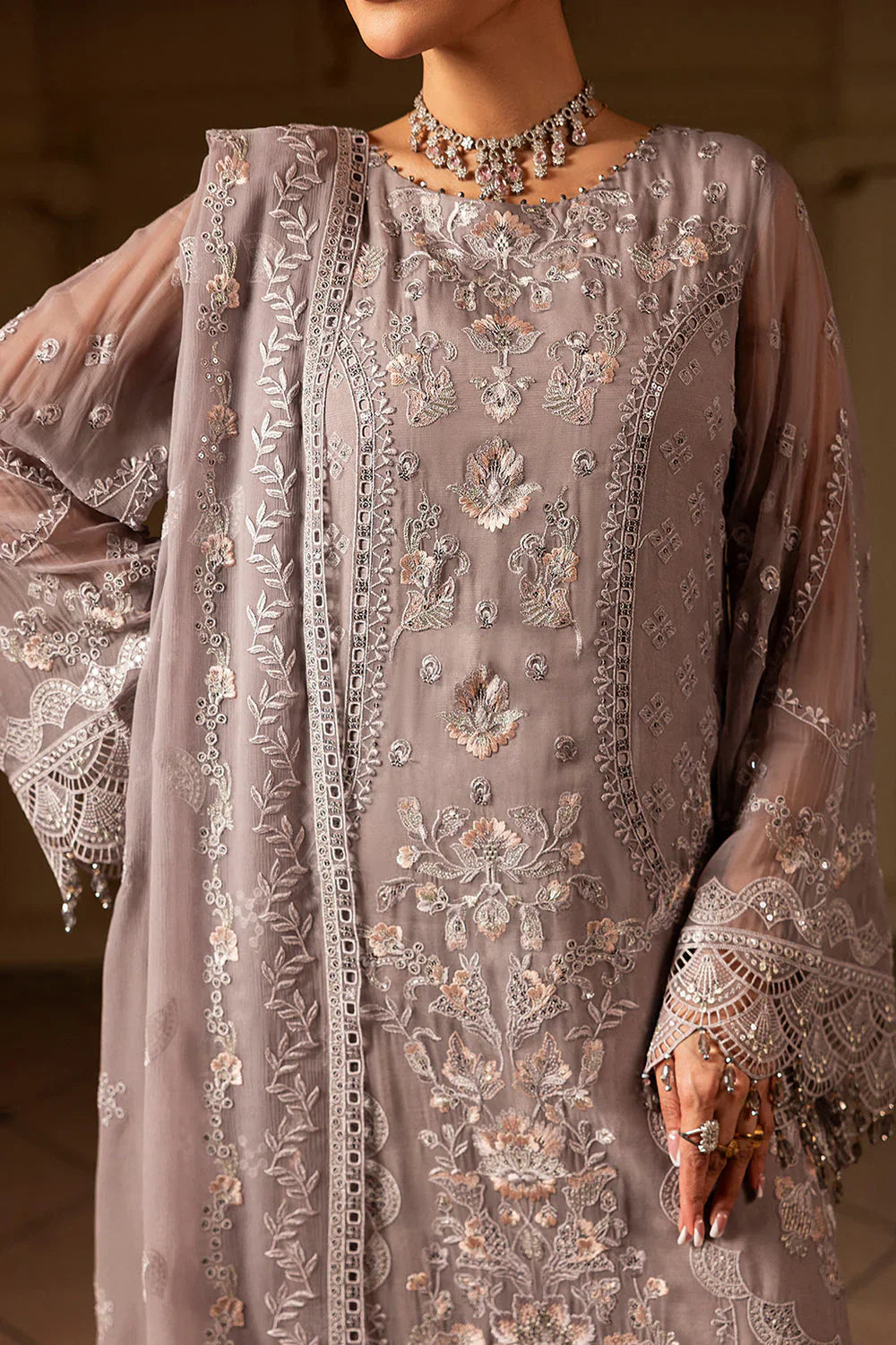 03-Piece Heavy Embroidered Chiffon Suit | Ready To Wear