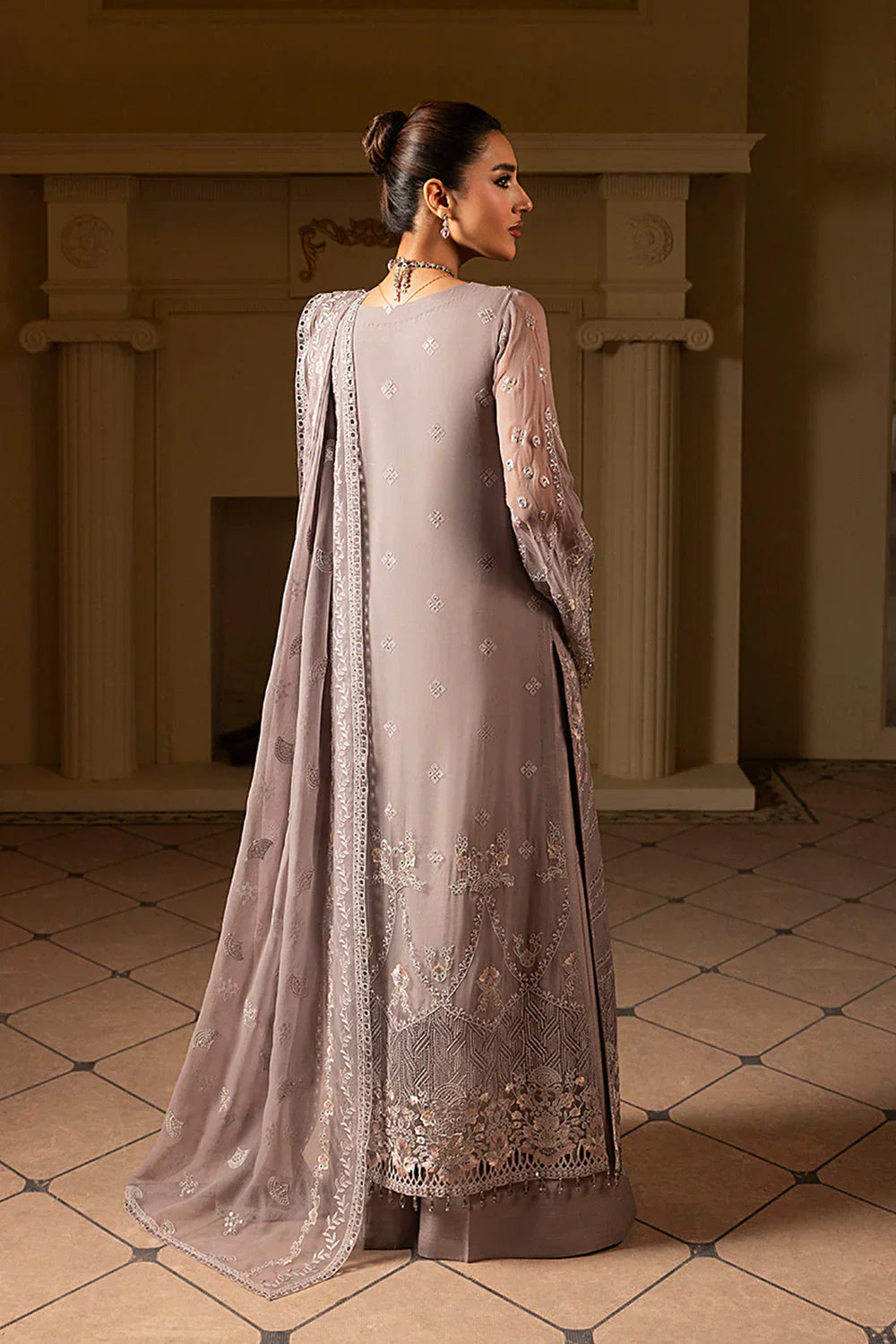 03-Piece Heavy Embroidered Chiffon Suit | Ready To Wear