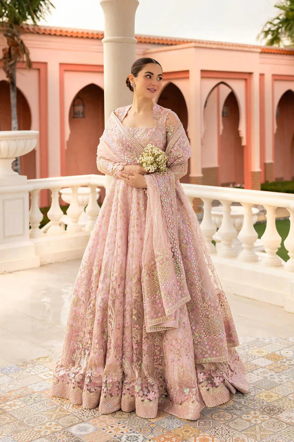 Dusty Rose Lustre - Net Embroidery Maxi | Ready To Wear