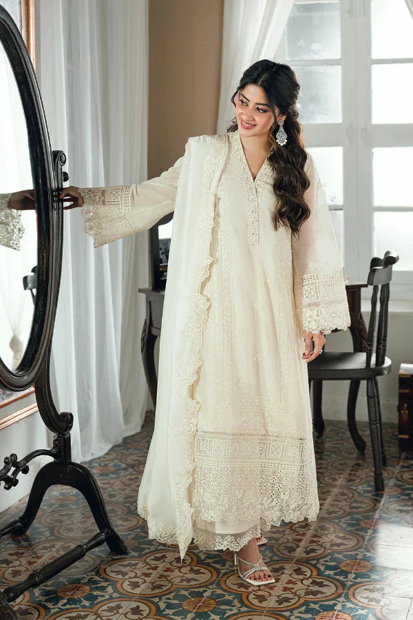 03-Piece Chiffon Suit With Embroidery | Ready To Wear