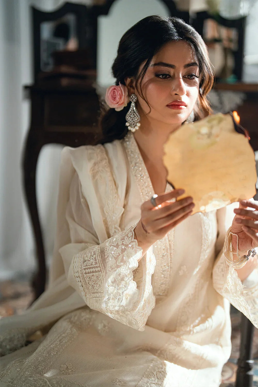 03-Piece Chiffon Suit With Embroidery | Ready To Wear