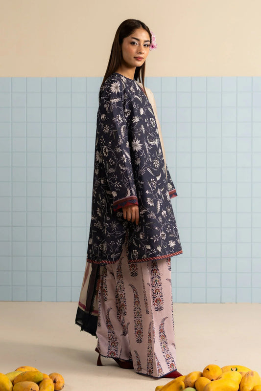 3 Piece Stitched Designer Suit - Ready To Wear