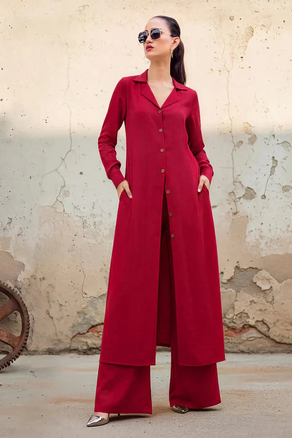 IBIZA - CRIMSON CO-ORD SET