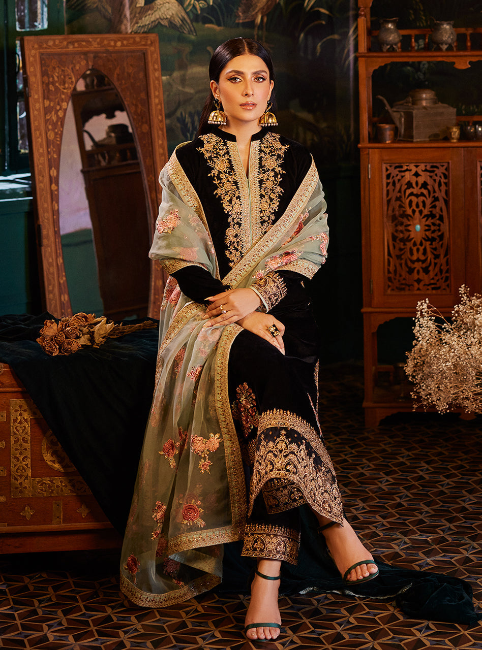 3 Piece Stitched Embroidery Suit - Ready To Wear