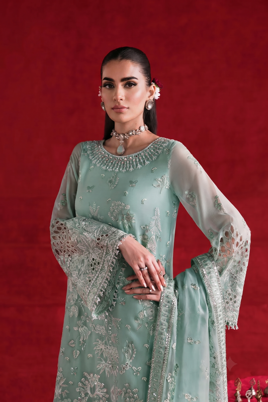 03-Piece Chiffon Suit With Heavy Embroidery | Ready To Wear