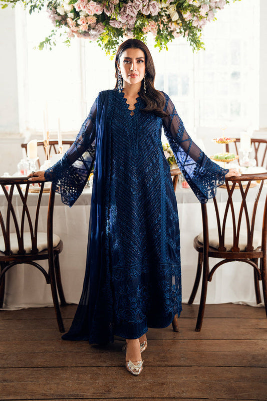 3 Piece Stitched Luxury Chiffon Dress - Ready To Wear