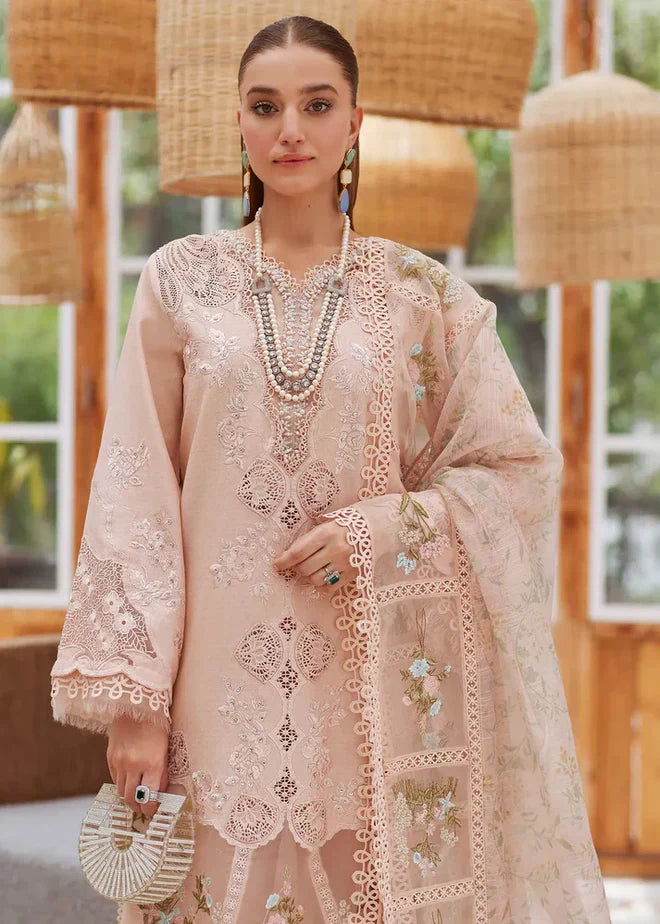 03-Piece Lawn Suit With Heavy Embroidery - Ready To Wear