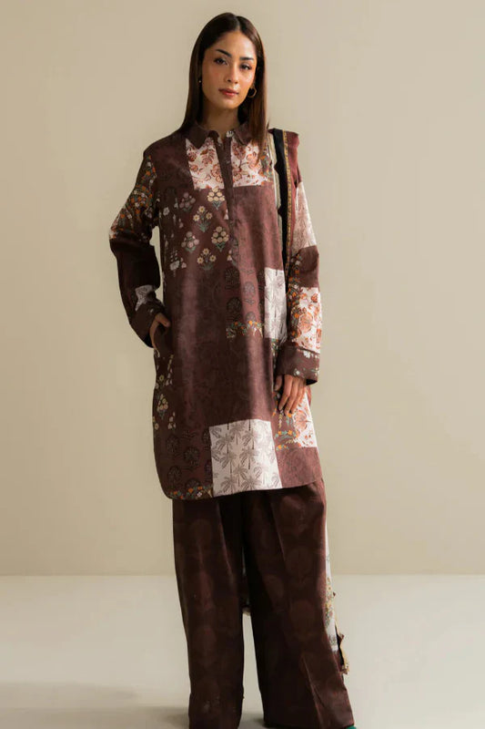 3 Piece Stitched Designer Dress - Ready To Wear